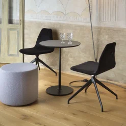 Sitia Office Chairs<Nuki Black Swivel Chair with Bag Holder Hook