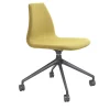 Sitia Office Chairs<Nuki Yellow Swivel Office Chair with Castors