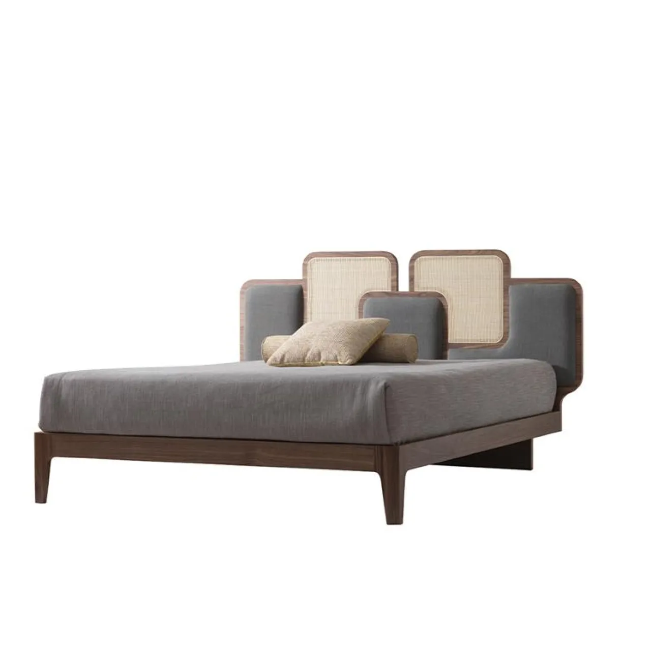 Modesign Beds<Nuvola Canaletto Walnut King Size Bed