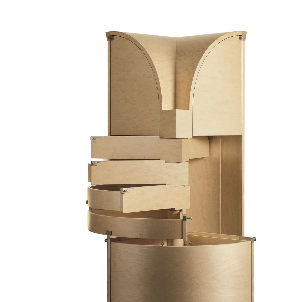 Giorgetti Cabinets<Nyn Corner Light Maple Wood Cabinet