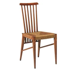 Gaffuri Chairs<Oak and Straw Chair by Norberto Marchi