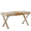 Chelini Desk & Writing Tables<Oak Desk with Leather Hand Pad