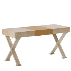 Chelini Desk & Writing Tables<Oak Desk with Leather Hand Pad