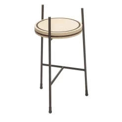 Giobagnara Side Tables<Oblivion Small Round Brown Travertine Table