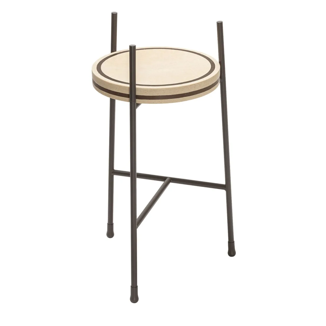 Giobagnara Side Tables<Oblivion Small Round Brown Travertine Table