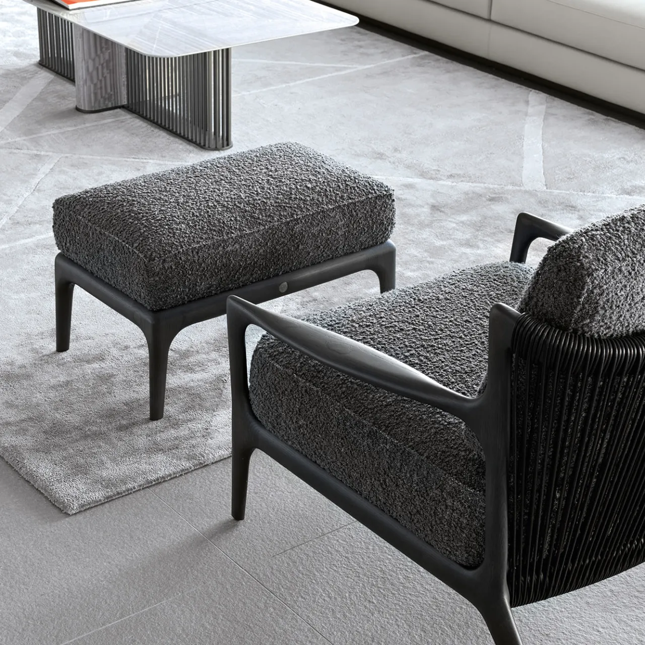 Giorgio Collection Lounge Chairs<Occasional Chair In Velvet Or Suede fabric Armchair