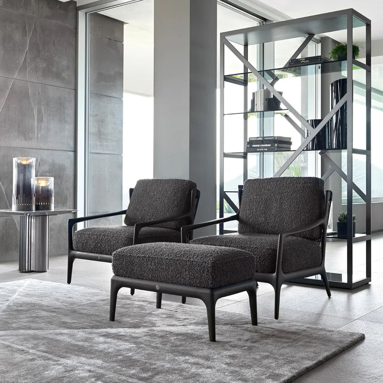 Giorgio Collection Lounge Chairs<Occasional Chair In Velvet Or Suede fabric Armchair