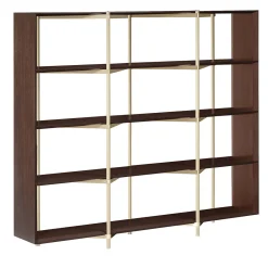 Armani Casa Bookcases<Olimpia Bookcase Canaletto Walnut