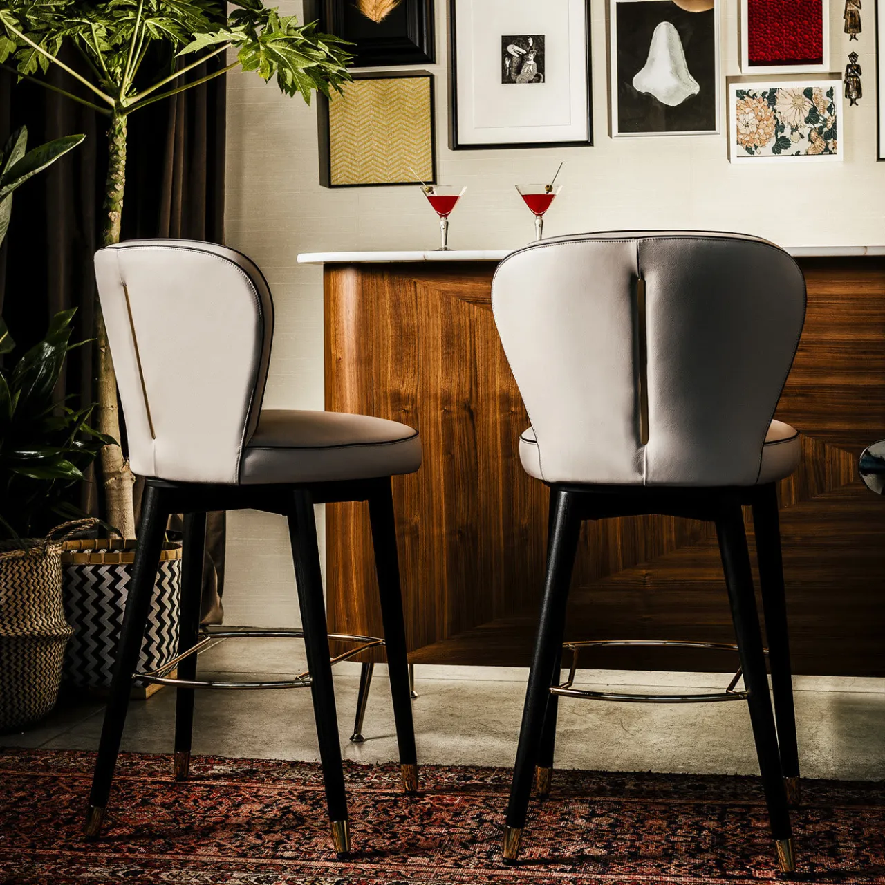 Black Tie Bar Stools<Olivia Bar Stool