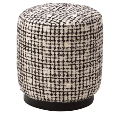 Arcahorn Ottomans & Poufs<Olivia Black-And-White Pouf
