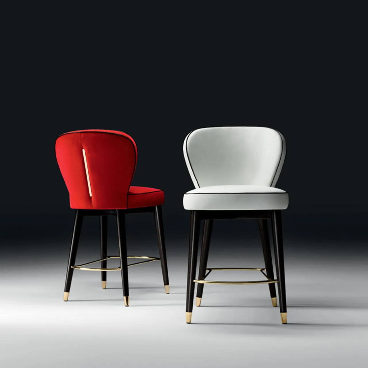 Black Tie Bar Stools<Olivia Red Bar Stool