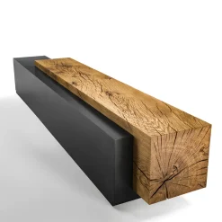 Riva 1920 Benches<Ombra solid cedar wood and iron bench
