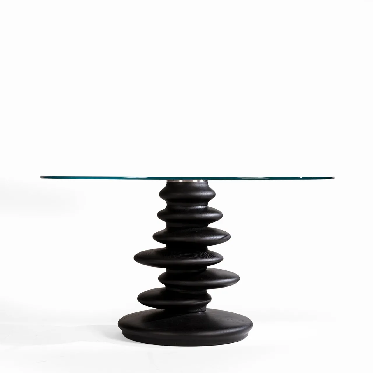 Zanaboni Dining Tables<Ometto ED/20 349 Round Dining Table with Glass Top
