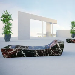 Dimarmo Chaises<Onda New Lightweight Marble Chaise Longue