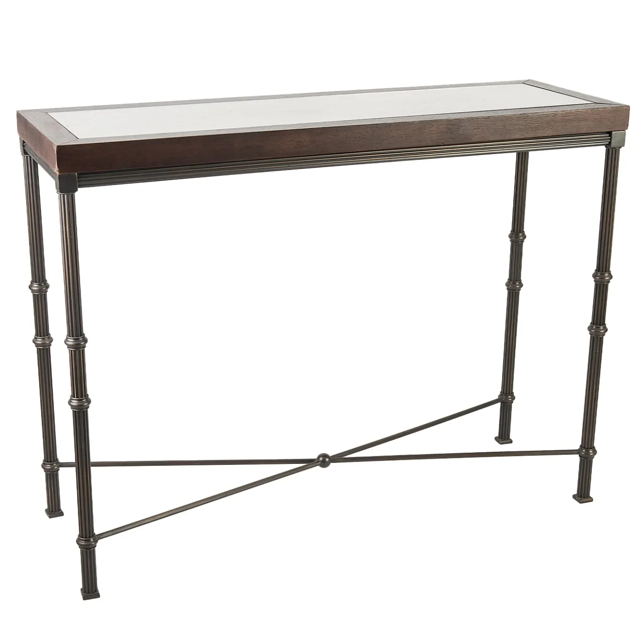 Selezioni Domus Consoles<Onde Console With Oak And Antique Mirror Top