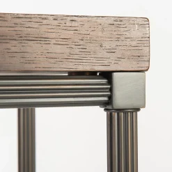 Selezioni Domus Consoles<Onde Console With Oak And Antique Mirror Top
