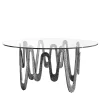 Sicis Dining Tables<Onde Silver Table by Alida Cappellini & Giovanni Licheri