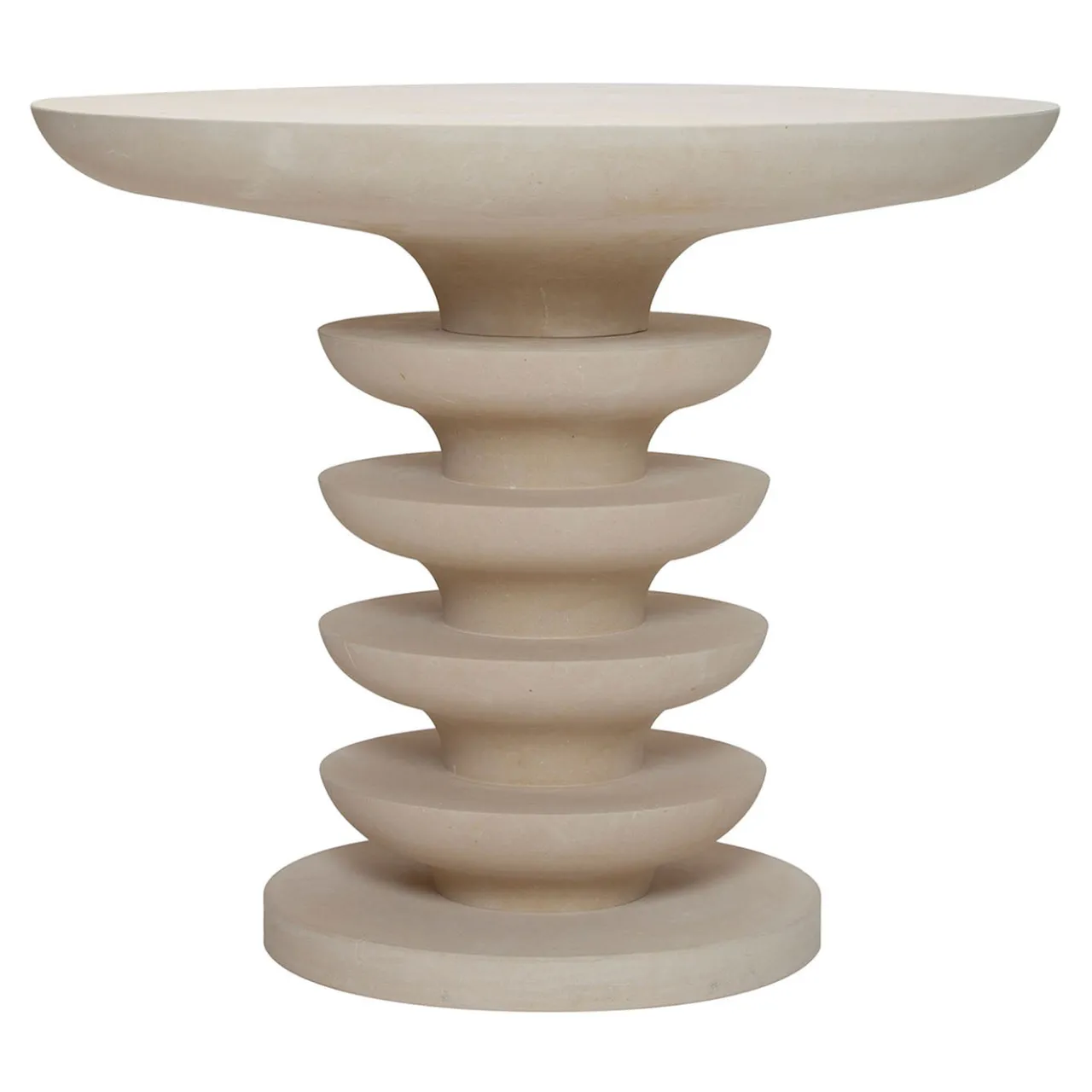 Pimar Limestone Side Tables<Ondulation Limestone Side Table by Matali Crasset
