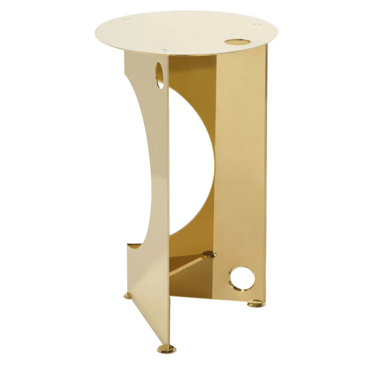 Nita Side Tables<One Side Table in Polished Brass