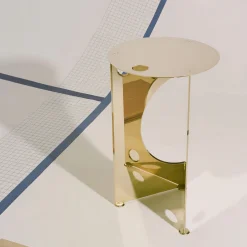 Nita Side Tables<One Side Table in Polished Brass
