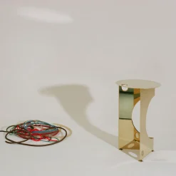 Nita Side Tables<One Side Table in Polished Brass