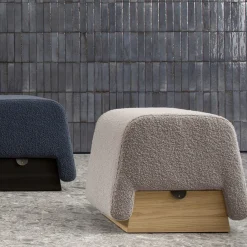 Morica Design Ottomans & Poufs<Onigiri Pearl Gray Pouf