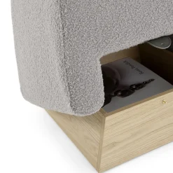Morica Design Ottomans & Poufs<Onigiri Pearl Gray Pouf
