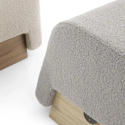 Morica Design Ottomans & Poufs<Onigiri Pearl Gray Pouf