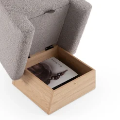 Morica Design Ottomans & Poufs<Onigiri Pearl Gray Pouf