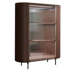 Bamax Cabinets<Opale 2-Door Channeled Cabinet