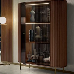 Bamax Cabinets<Opale 2-Door Channeled Cabinet