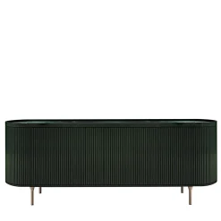 Bamax Sideboards Buffets<Opale 3-Door Channeled Green Sideboard