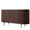Bamax Dressers<Opale 3-Drawer Channeled Walnut Dresser