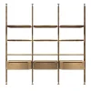 Bamax Bookcases<Opale 9-Shelf & 3-Storage Unit Ash Bookcase