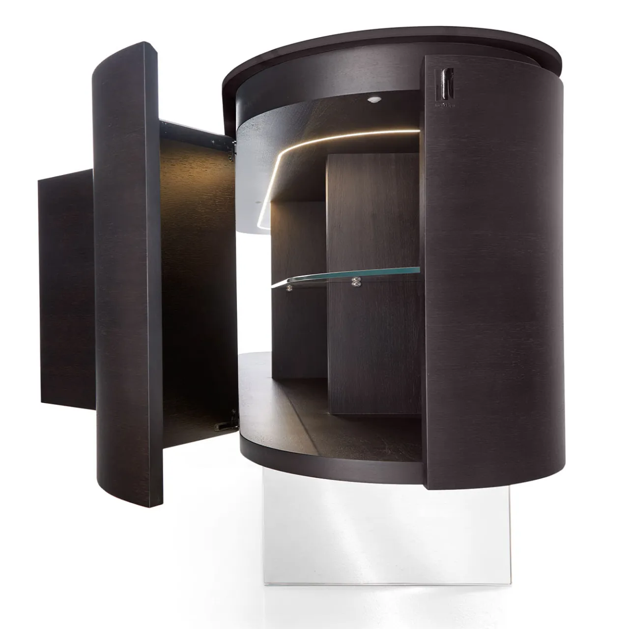 Modesign Sideboards Buffets<Opera Sideboard in Walnut Canaletto With Glass Base
