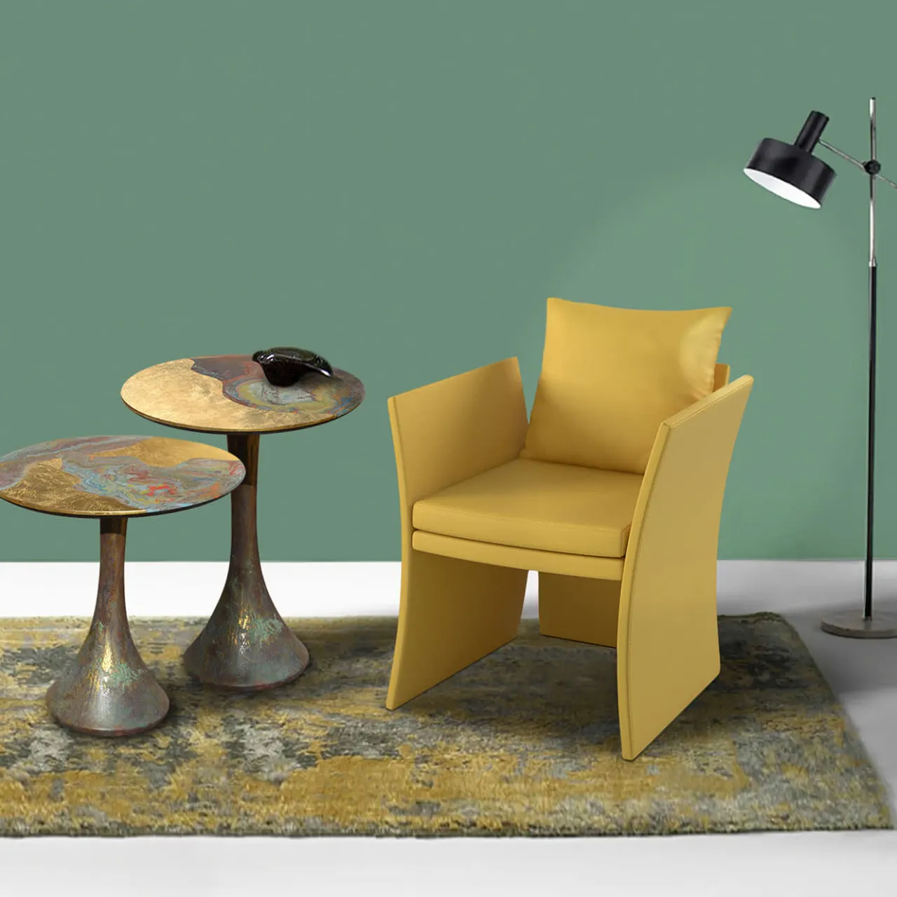 Cupioli Side Tables<Opera' Small Polychrome Metal Side Table
