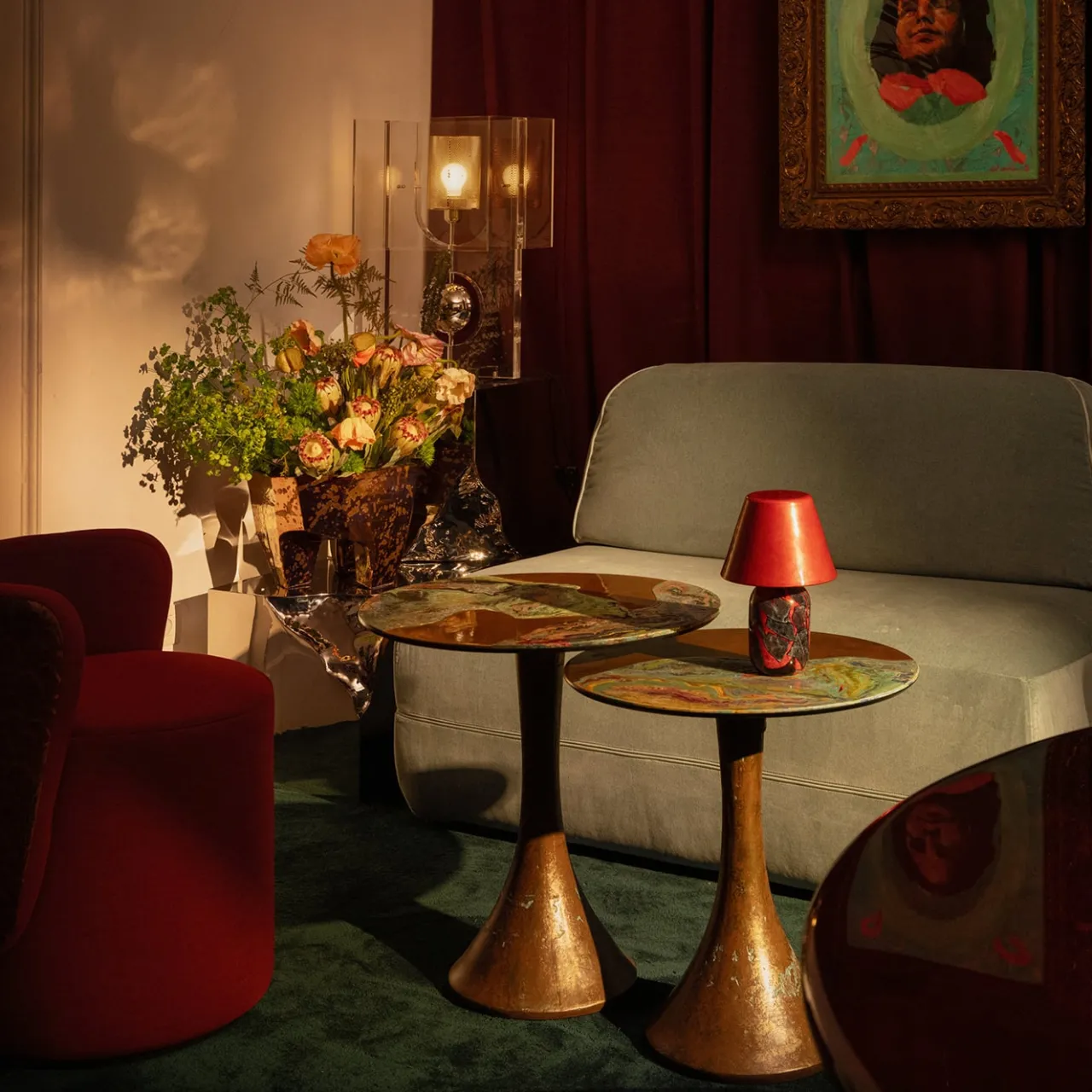 Cupioli Side Tables<Opera' Small Polychrome Metal Side Table