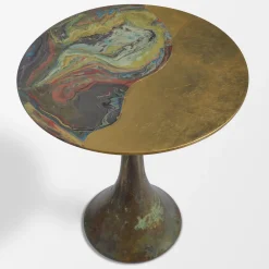 Cupioli Side Tables<Opera' Tall Polychrome Metal Side Table