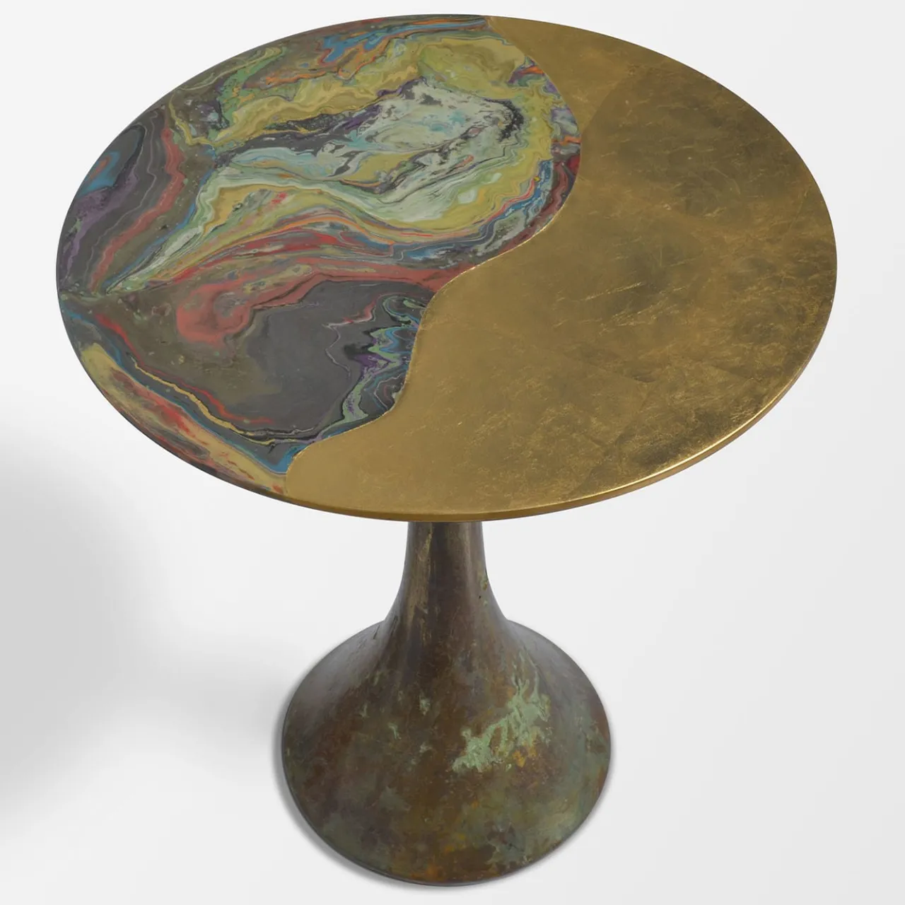 Cupioli Side Tables<Opera' Tall Polychrome Metal Side Table