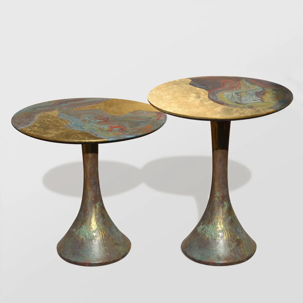 Cupioli Side Tables<Opera' Tall Polychrome Metal Side Table