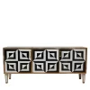 Justfurnituress Sideboards Buffets<Optical Black and White Sideboard