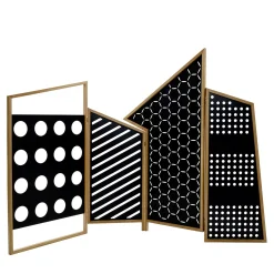 Colé Room Dividers<Opto Folding Screen Room Divider - Black
