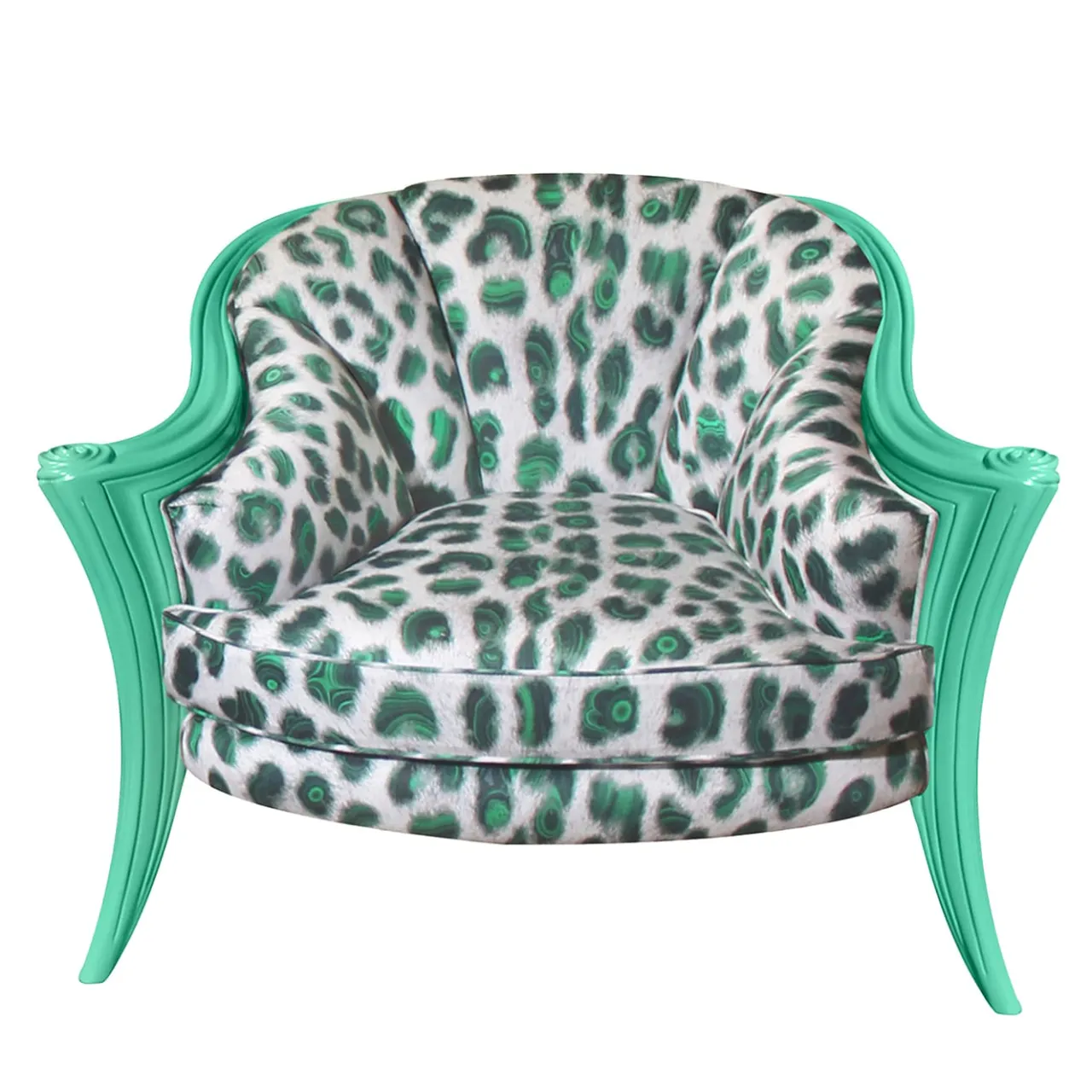 Sergio Villa Armchairs<Opus Animalier Green Armchair By Carlo Rampazzi