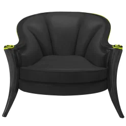 Sergio Villa Armchairs<Opus Black Armchair by Carlo Rampazzi