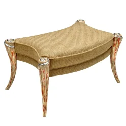 Sergio Villa Ottomans & Poufs<Opus Crazy Glass by Carlo Rampazzi