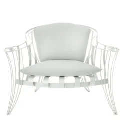 Sergio Villa Outdoor Armchairs<Opus Garden White Armchair by Carlo Rampazzi