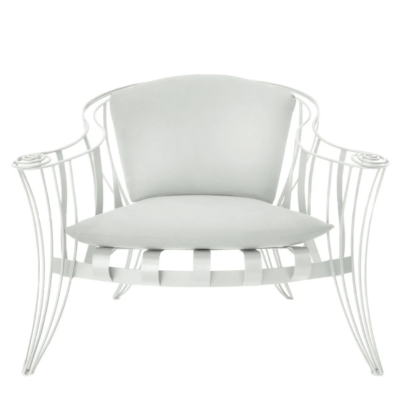 Sergio Villa Outdoor Armchairs<Opus Garden White Armchair by Carlo Rampazzi