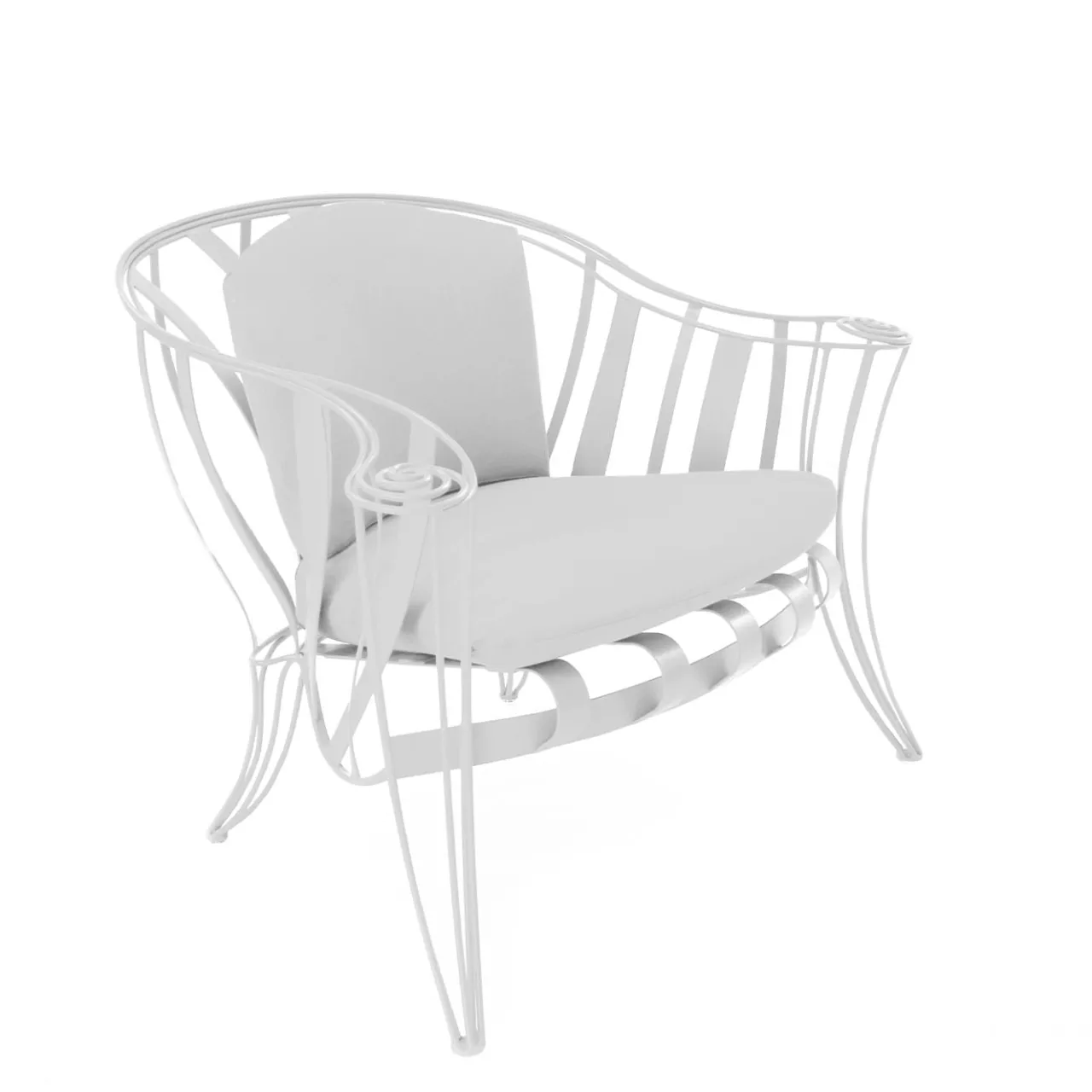 Sergio Villa Outdoor Armchairs<Opus Garden White Armchair by Carlo Rampazzi