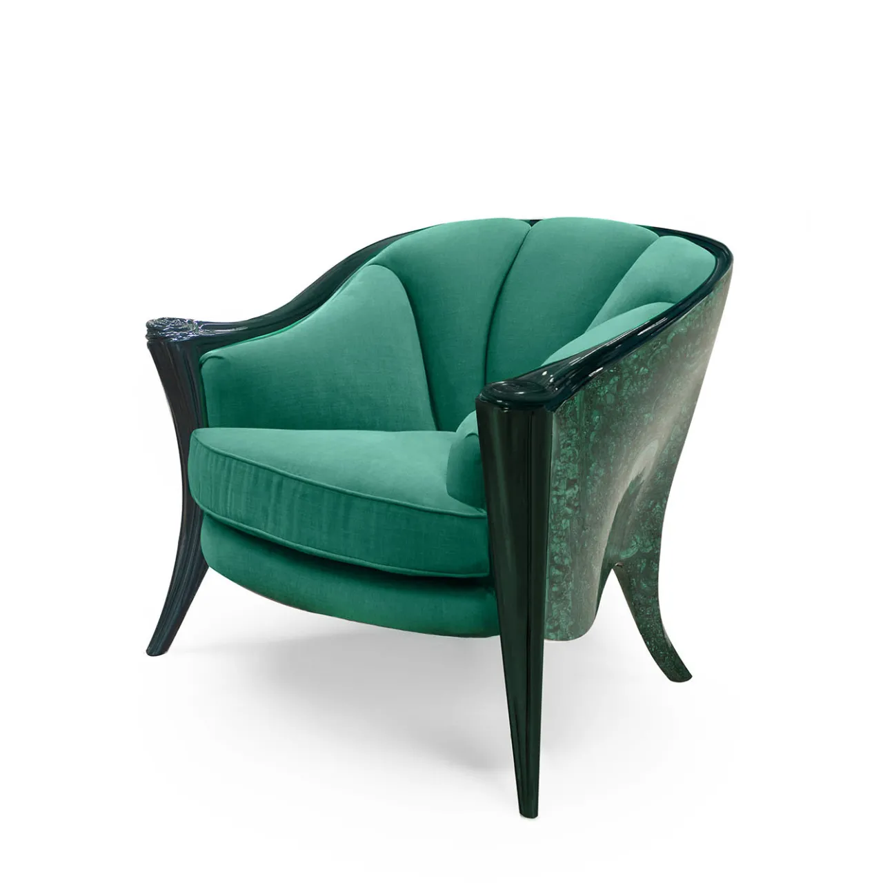 Sergio Villa Armchairs<Opus Malachite Armchair By Carlo Rampazzi