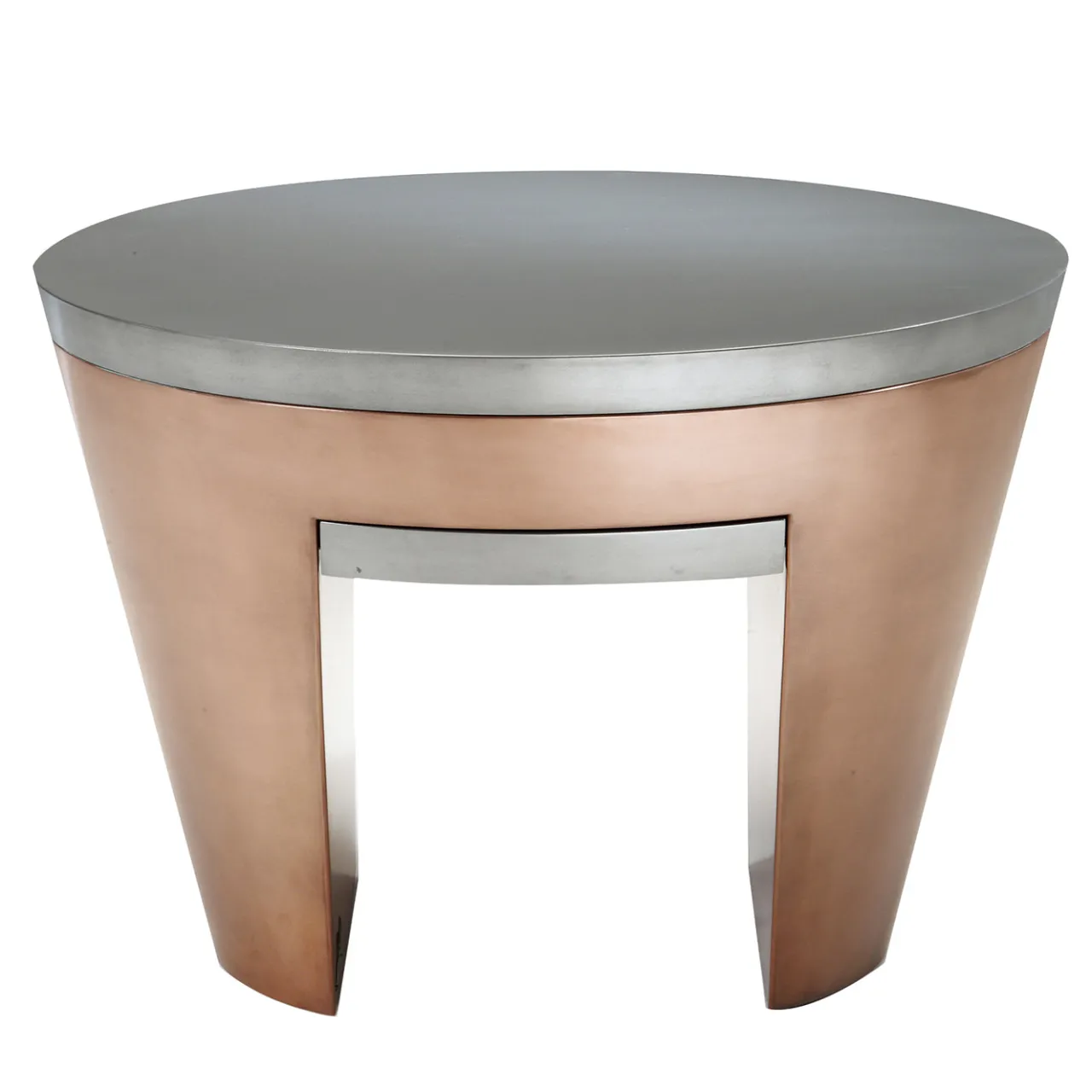 Sergio Villa Side Tables<Opus Metallica Round Side Table by Carlo Rampazzi